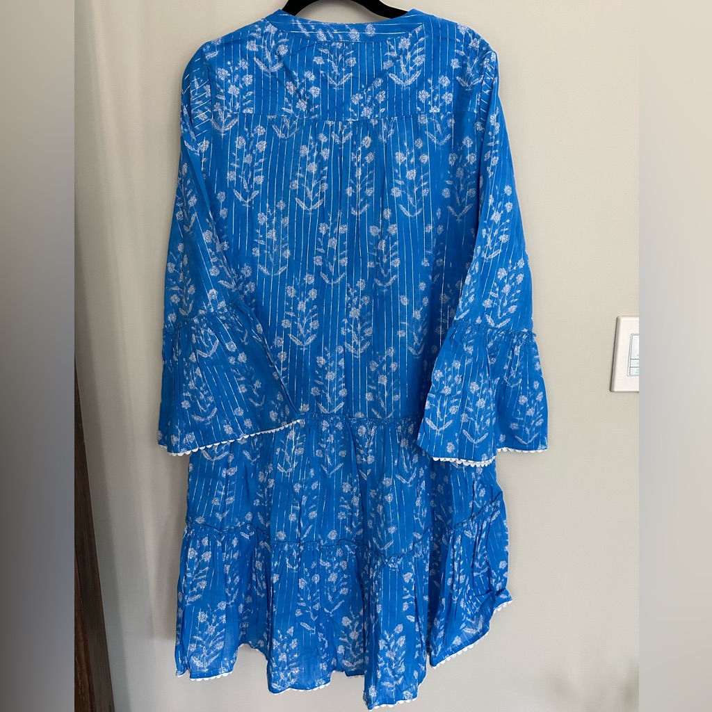 Juliet Dunn Sapphire/Silver Mini Dress. M. Nwt. — image 8 of 8